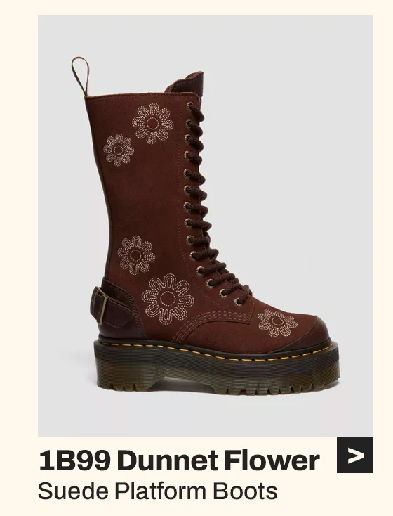 1B99 Dunnet Flower Suede Platform Boots