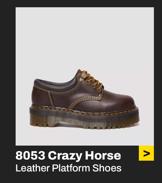 8053 Crazy Horse Leather Platform Shoes