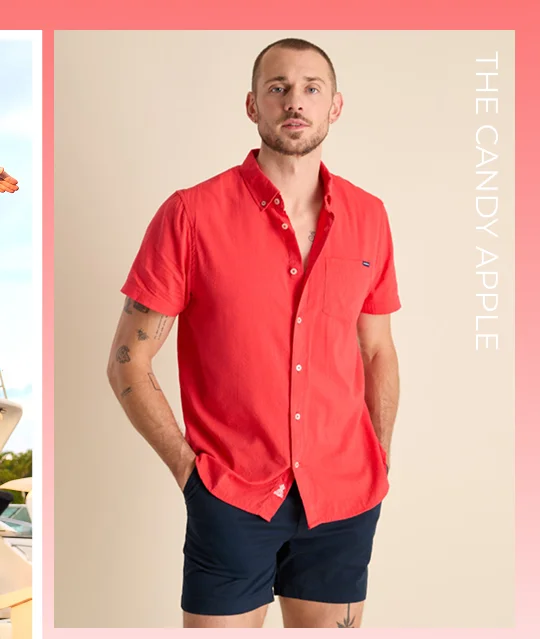 Resort Weave Friday Shirt: The Candy Apple