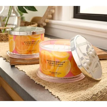 HomeWorx by Slatkin & Co. Set of 2 18oz. Watermelon Lemonade Candle