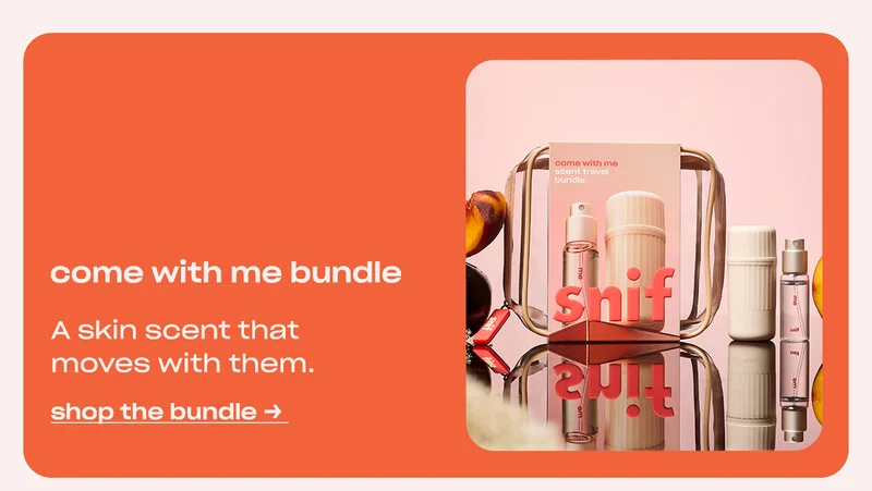 come with me bundle A skin scent that moves with them.