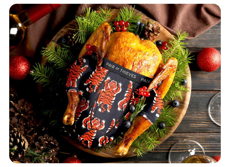 Turkey wrapped in SuperFit underwear