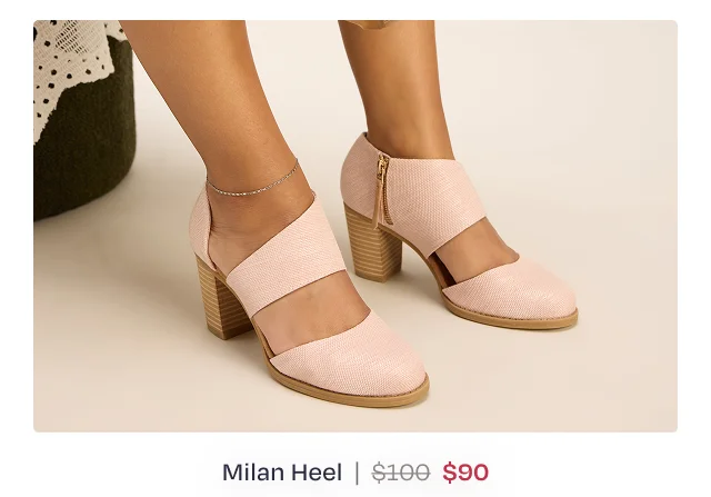 Milan Closed Toe Heel - Image