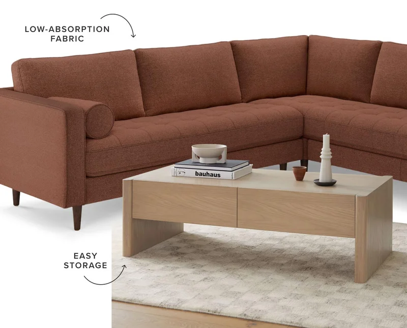 A functional living room.