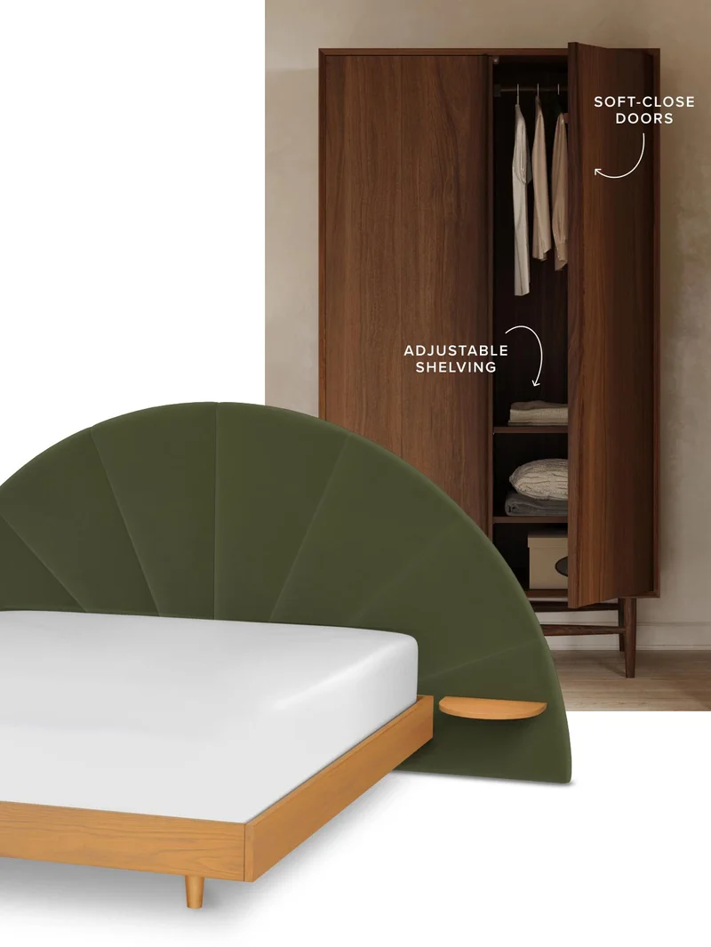 Soft-close doors and adjustable shelves.