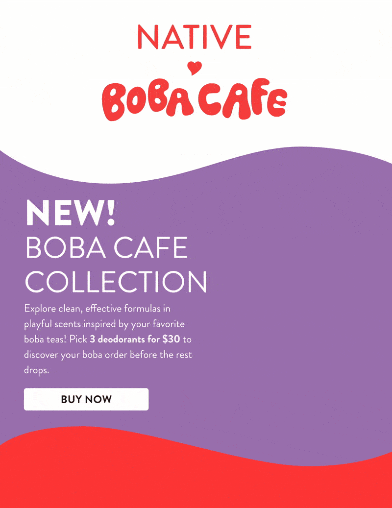 New! boba cafe collection. Explore clean, effective formulas in playful scents inspired by your favorite boba teas! Pick 3 deodorants for $30 to discover your boba order before the rest drops.&nbsp;Buy now
