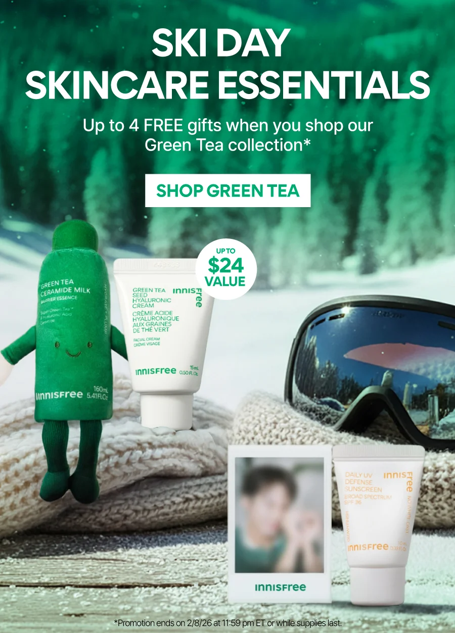 UP TO 4 FREE GIFTS WITH GREEN TEA PURCHASE
