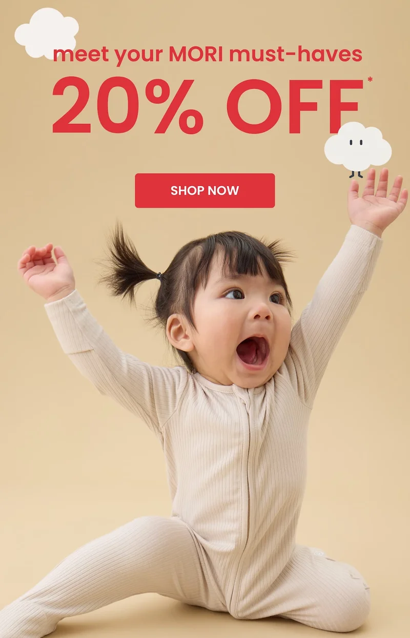 meet your MORI must-haves 20% OFF