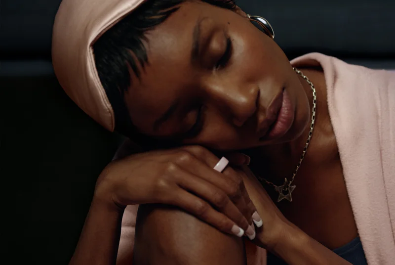 Person sleeping wearing Oura Ring