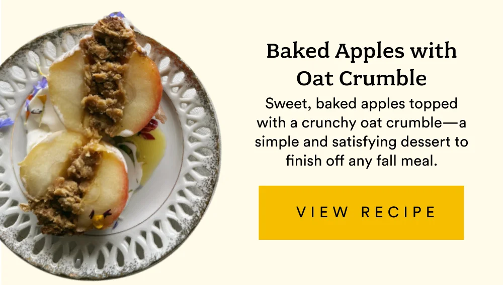 Baked Apples with Oat Crumble