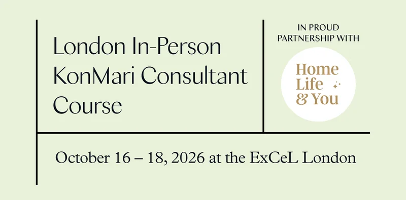 London In-Person KonMari Consultant Course (October 16-18, 2026 at the ExCeL London)