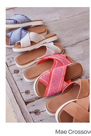 Mae Crossover Slide Sandal - Image