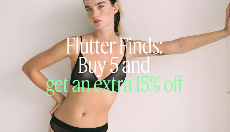 Flutter Finds: Buy 5 And Get An Extra 15% Off