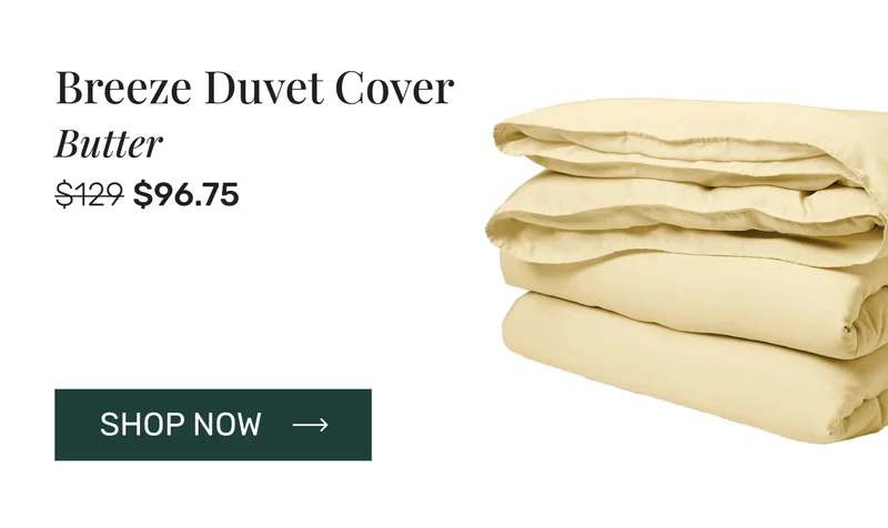 Breeze Duvet Cover Butter