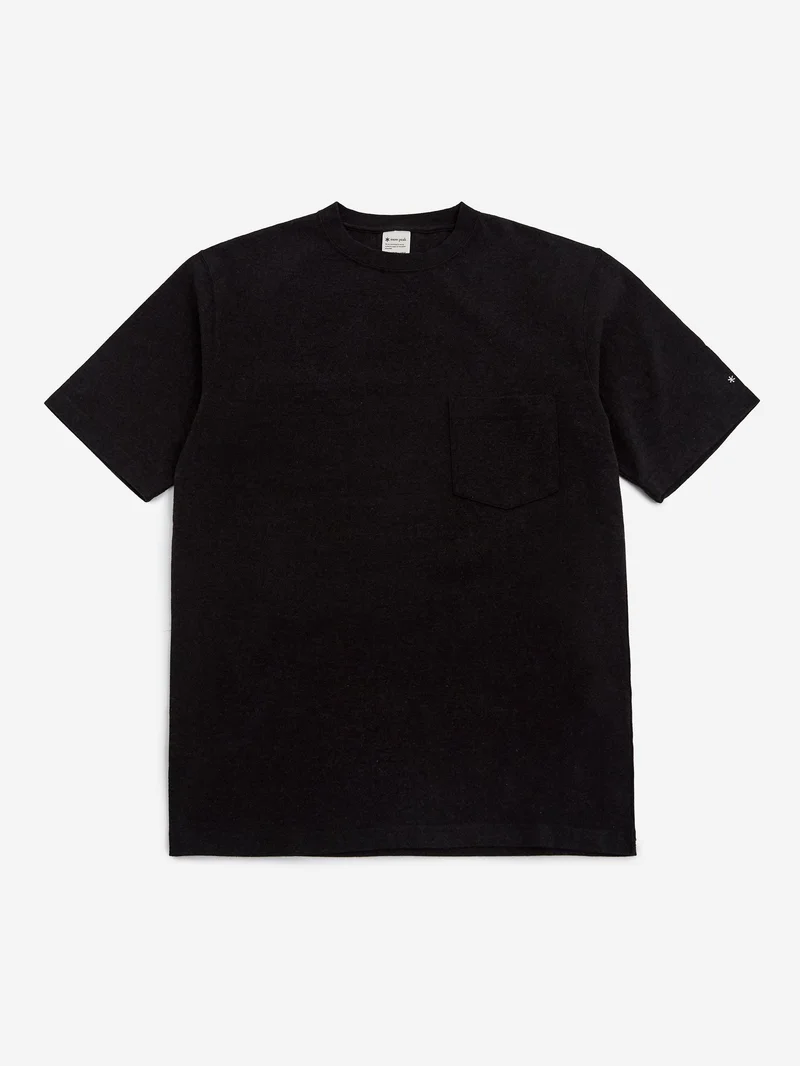Image of Snow Peak Recycled Cotton Heavy T-Shirt - Black