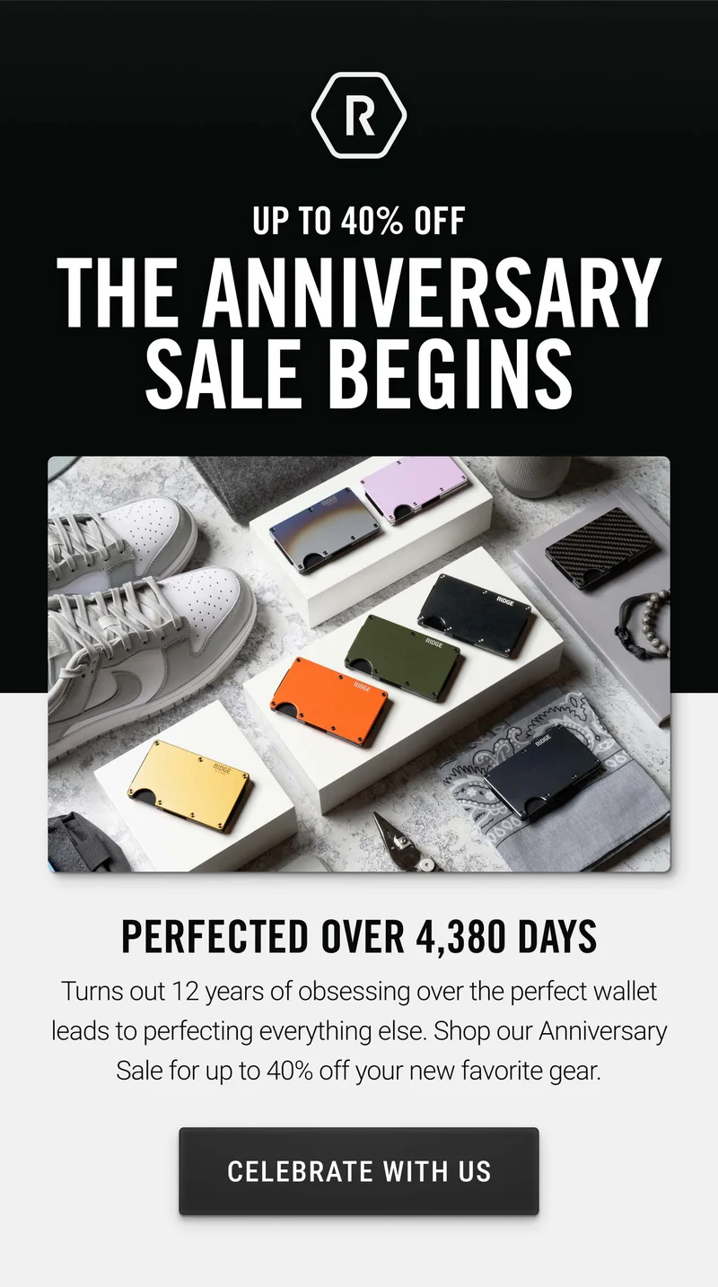 Up to 40% Off The Anniversary Sale Begins