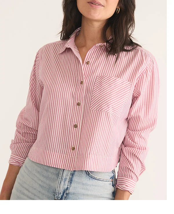 Mila Straight Hem Button Down