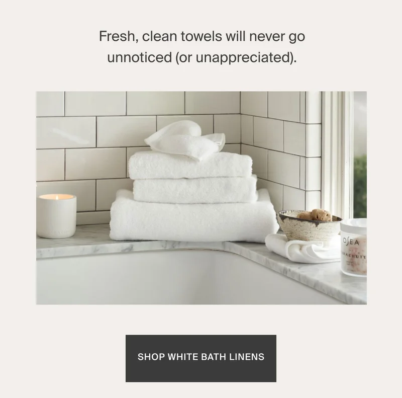 Shop White Bath Linens