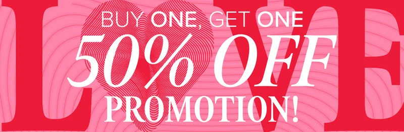 Buy one, get one 50% off!