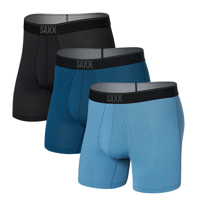Quest Quick Dry Mesh Boxer Brief 3-Pack