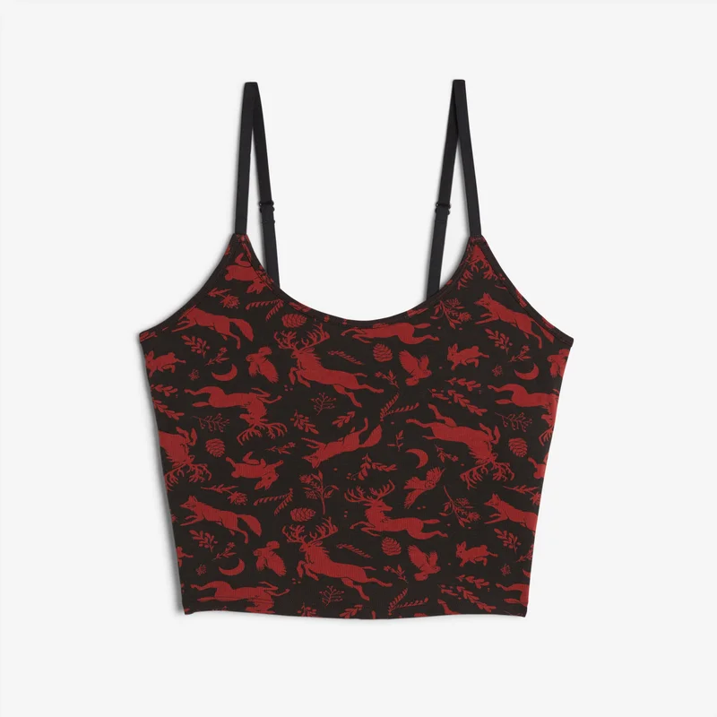 Image of Longline Bra Top - TENCEL Modal Winter Wilderness