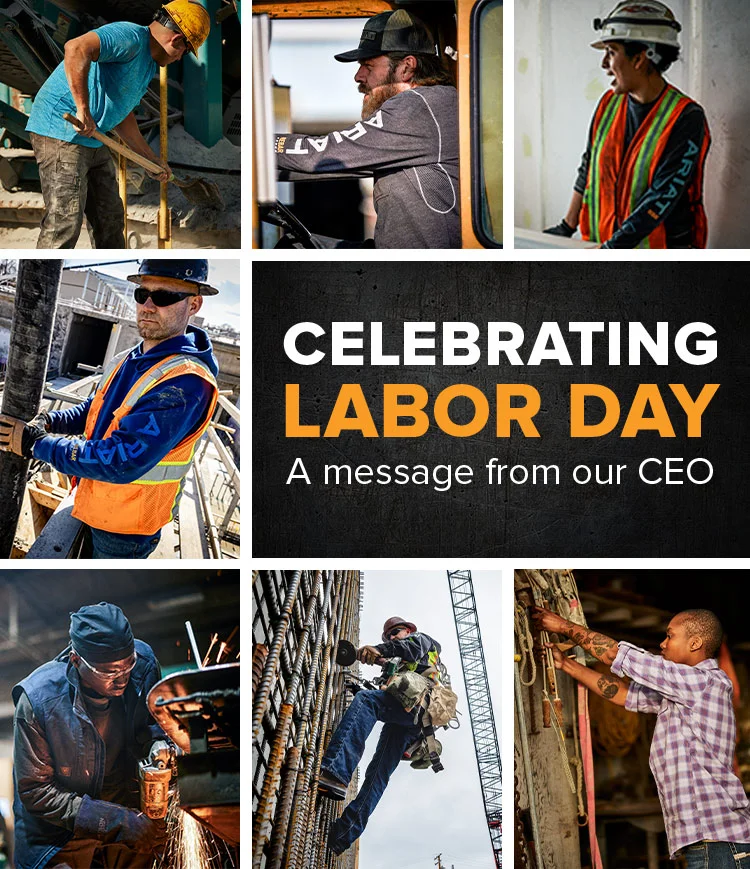 CELEBRATING LABOR DAY. A MESSAGE FROM OUR CEO