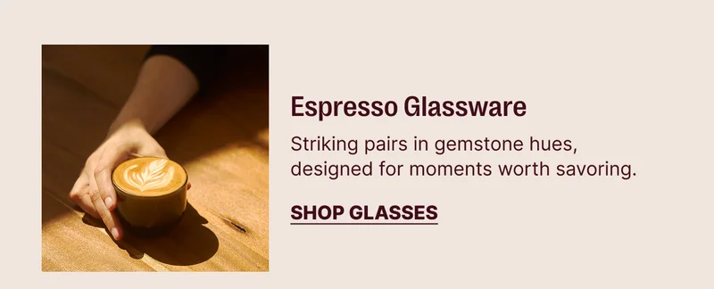 Espresso Glassware. Shop Glasses.