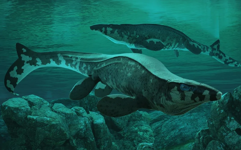 Tylosaurus rex, that reigned supreme 80 million years ago, seen here in an artist's reconstruction.