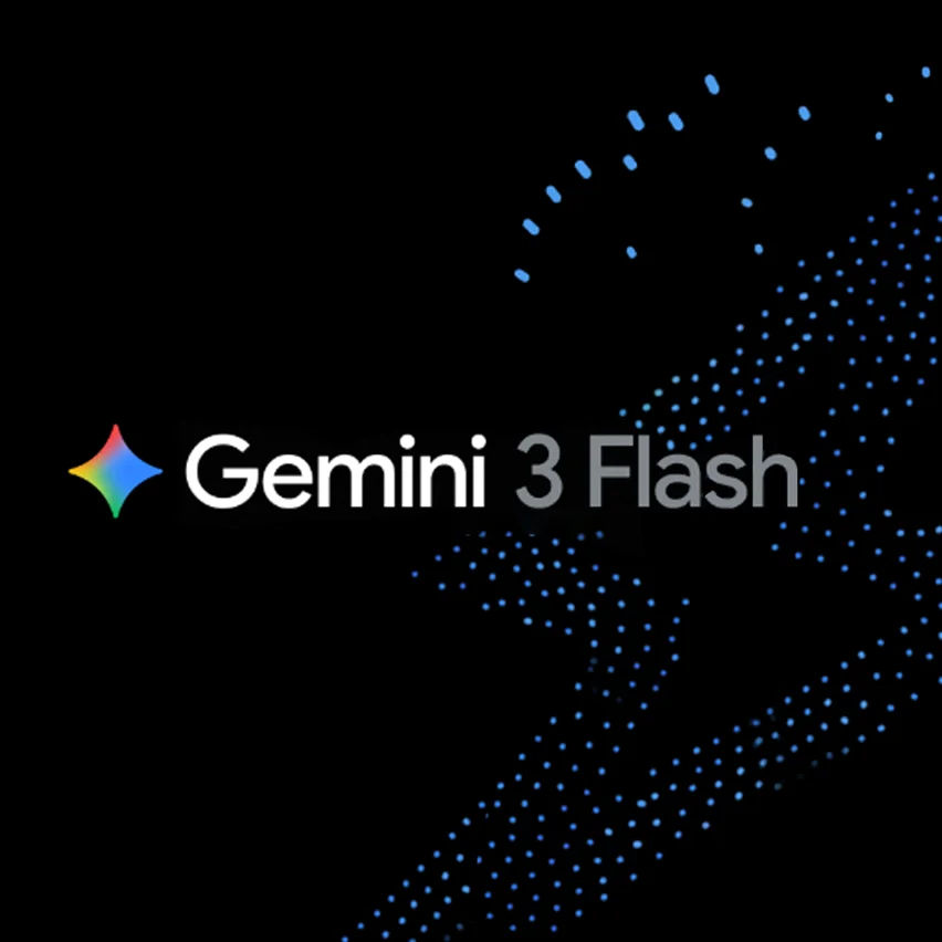 “Gemini 3 Flash” text and multicolored star logo.