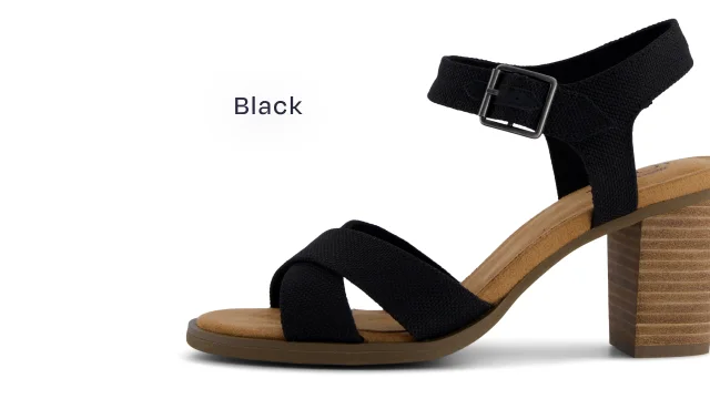 Majorca Ankle Strap - Black