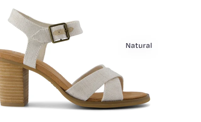 Majorca Ankle Strap - Natural