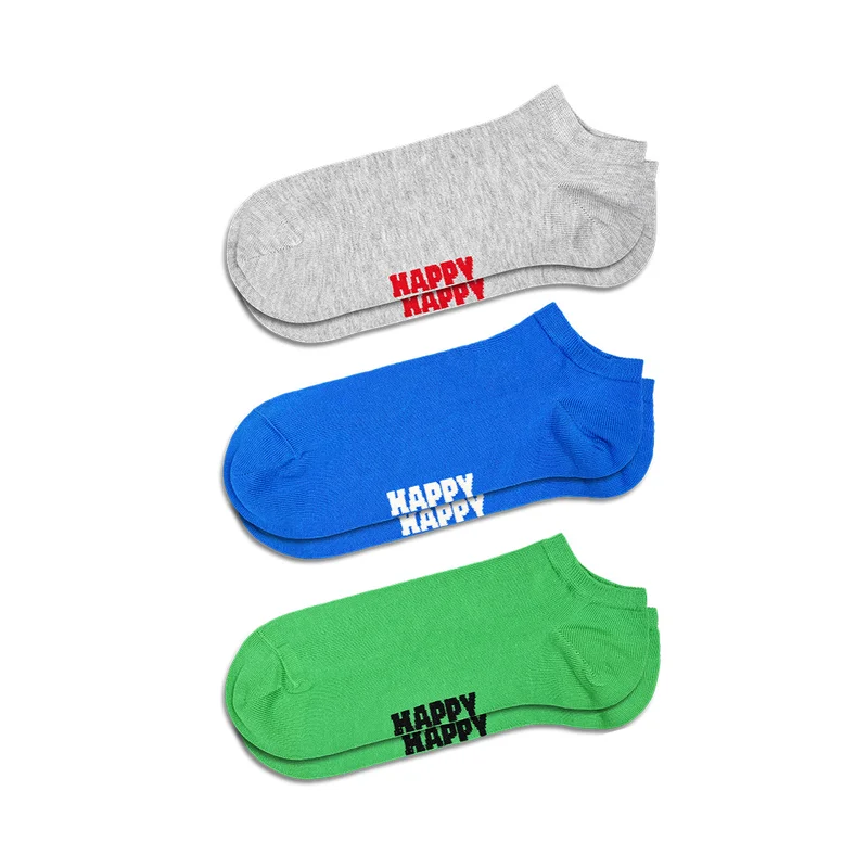 3-Pack Solid Low Socks