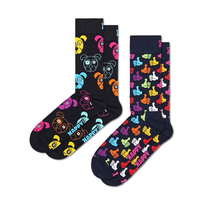 2-Pack Classic Dog Socks