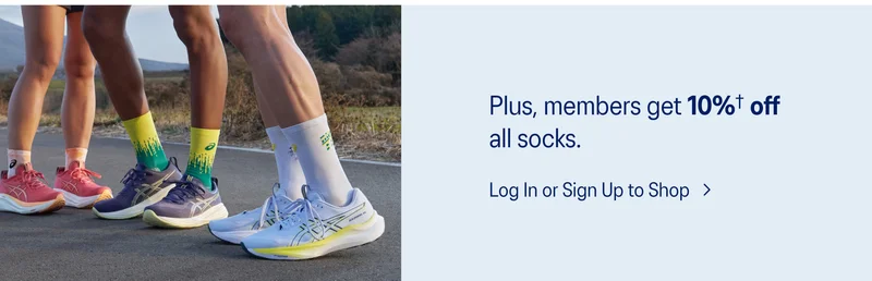 OneASICS 10% off socks