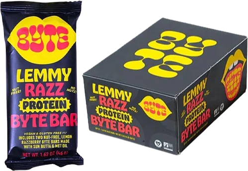 Image of BYTE Bars Lemmy Razz Protein Bar (12 CT)