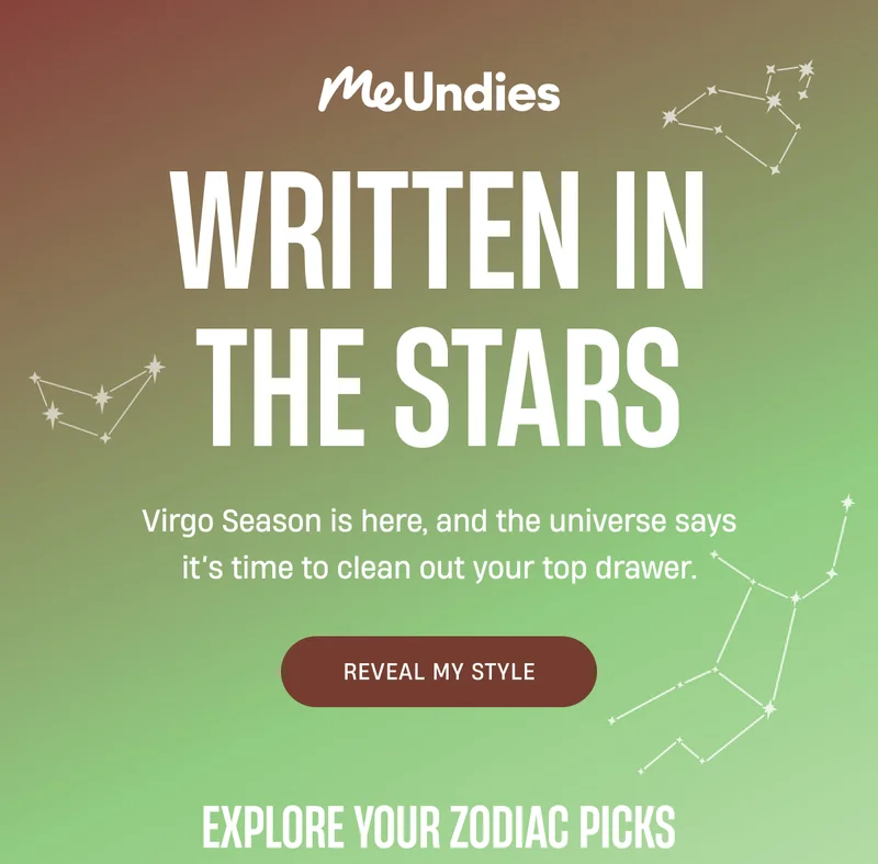 MeUndies | Written in The Stars | Reveal My Style