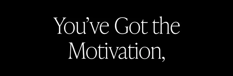 YOU'VE GOT THE MOTIVATION