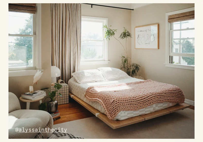 The Bed Frame, styled by @alyssainthecity