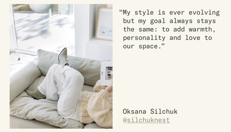 The Sink Down Sectional, styled by @silchuknest