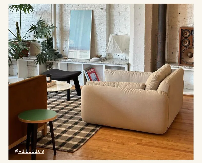 The Sink Down Lounge Chair, styled by @viiiiics