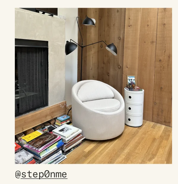 The Gere Easy Chair, styled by @step0nme