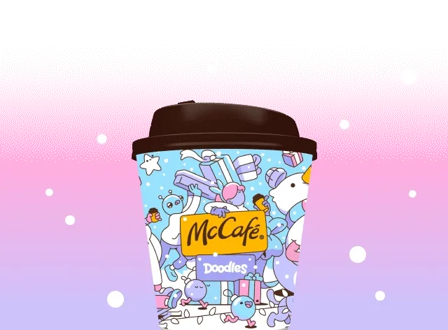 Three holiday cup designs.