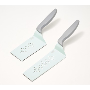 Kuhn Rikon Set of 2 Slice & Serve Knives w/ Sheaths