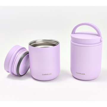LocknLock Set of 2 Stainless Steel Food Jars