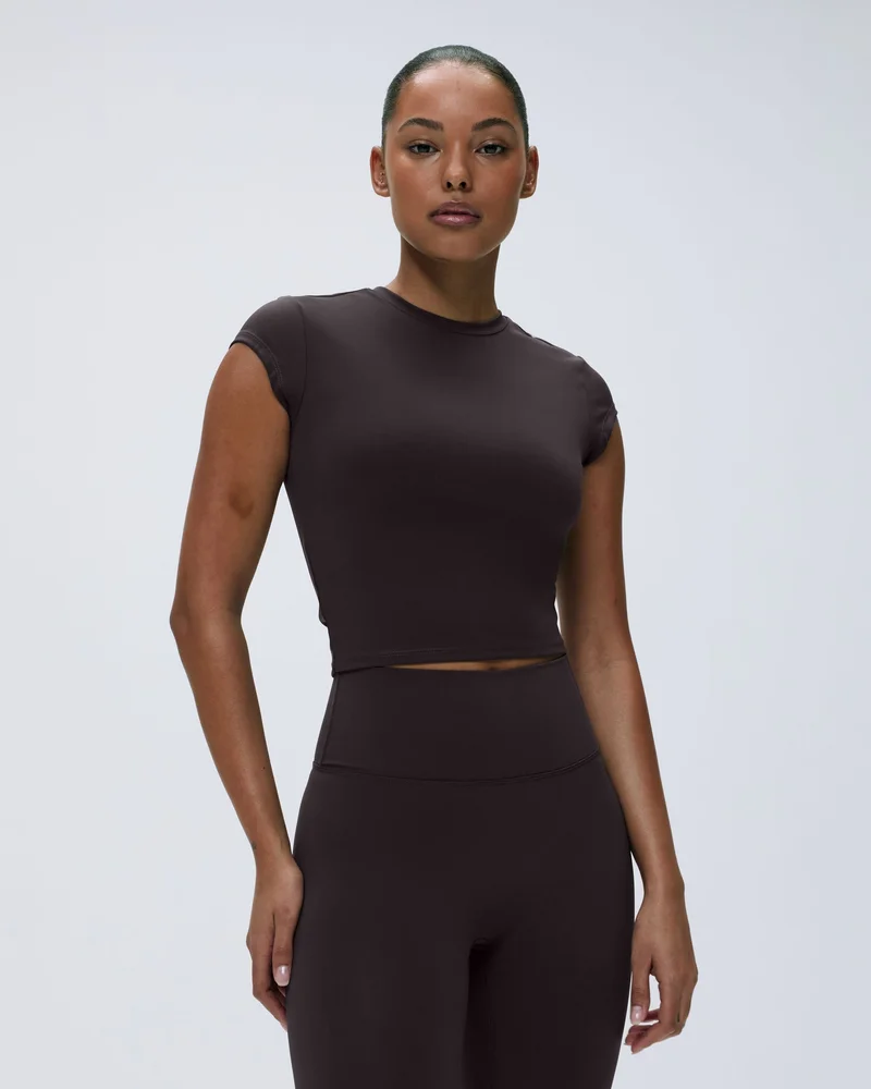 Image of Ultimate Cap Sleeve Top - Coffee Bean