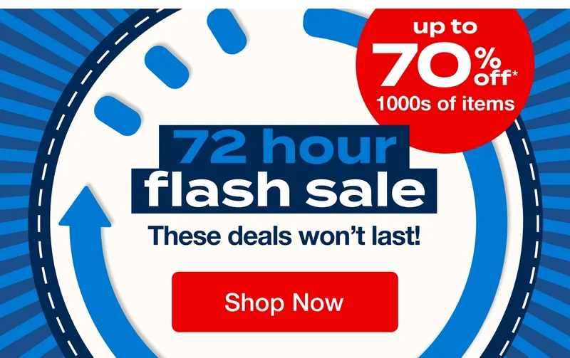 72 Hour Flash Sale