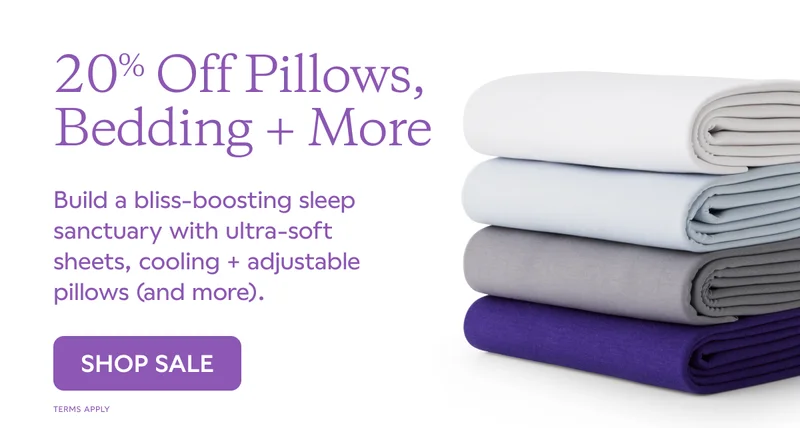 20% Off Pillows, Bedding + More. SHOP SALE