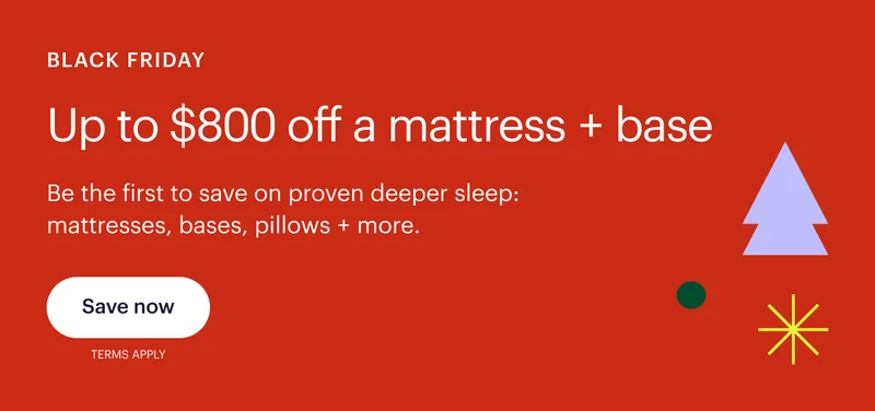 Black Friday: Up to $800 off a mattress + base