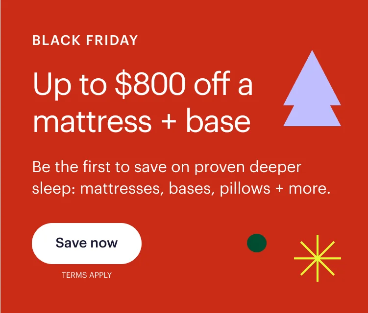 Black Friday: Up to $800 off a mattress + base