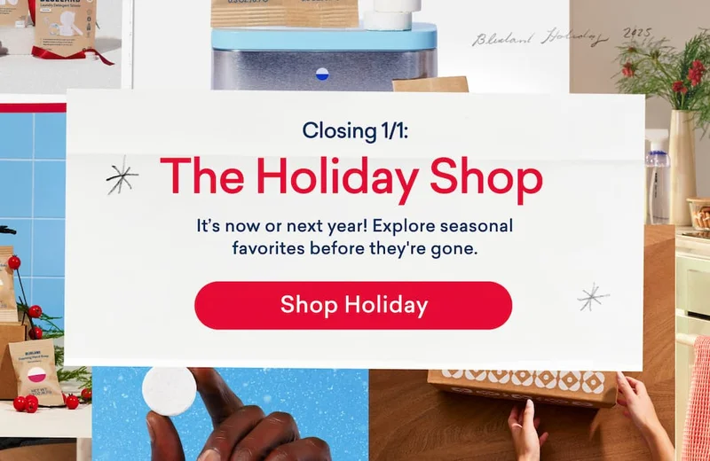 Shop The Holiday Shop before 1/1